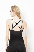 Load image into Gallery viewer, Cross Back Yoga Cotton/Lycra Top