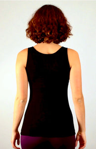 Black Viscose/ Lycra Top