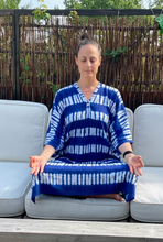 Load image into Gallery viewer, Indigo Net Kaftan