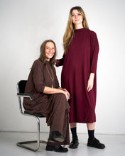 Load image into Gallery viewer, Turtle neck dress maroon