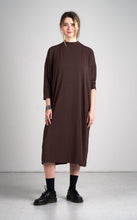 Load image into Gallery viewer, Turtle neck dress chocolate