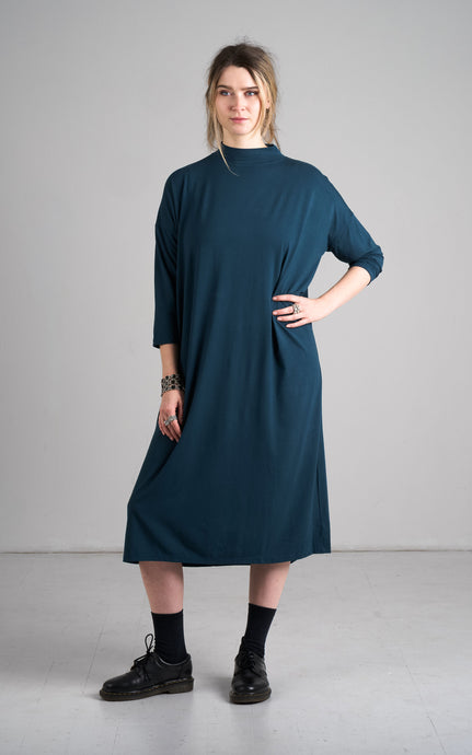 Turtle neck dress Dark Teal