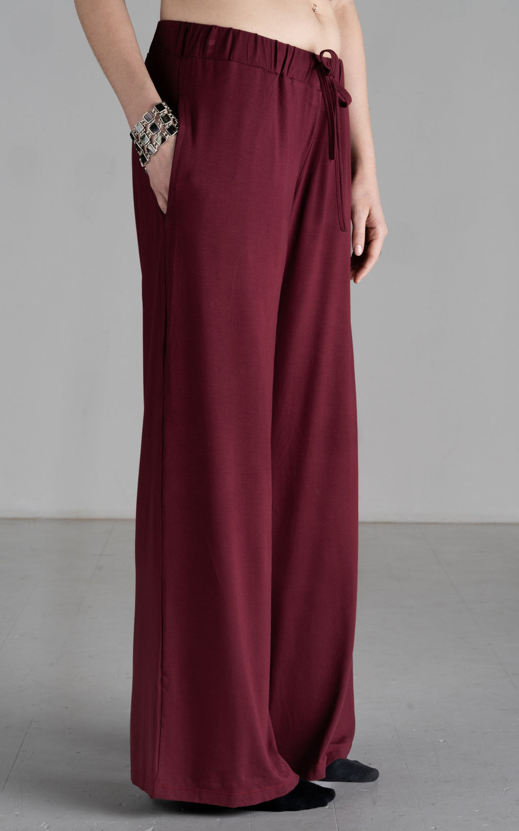 Maroon Wide Pant
