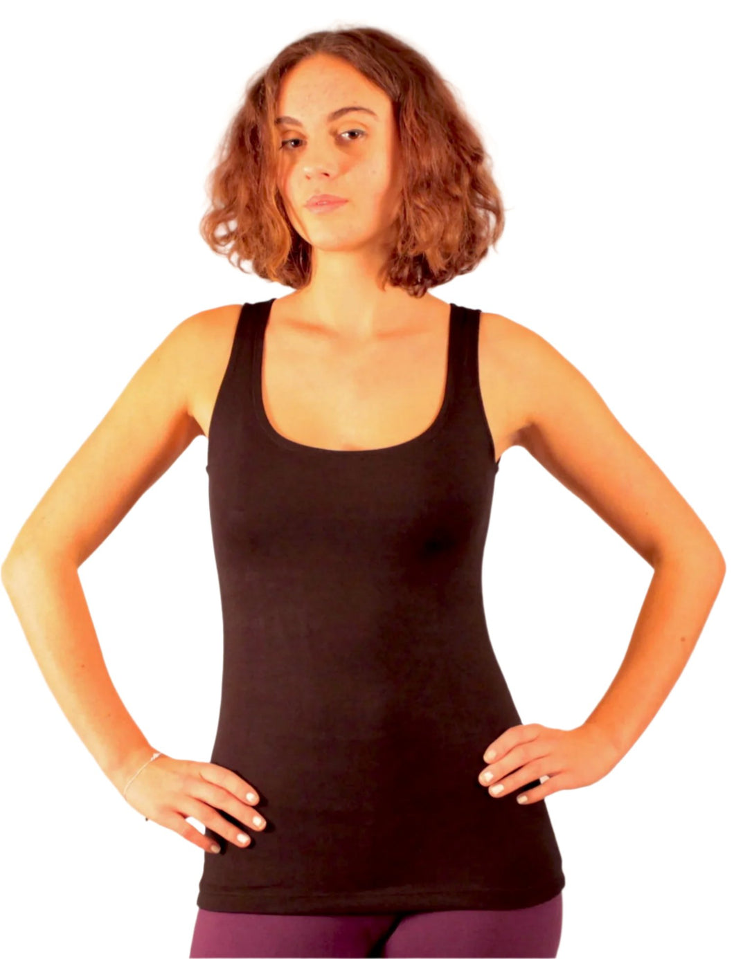 Black Viscose/ Lycra Top