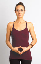 Load image into Gallery viewer, Maroon  Viscose/ Lycra  Strap Top