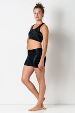 Load image into Gallery viewer, Thin Lycra Black Star Yoga shorts