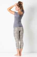 Load image into Gallery viewer, F.S Grey Cactus Capri Pants - 3/4 Yoga Tights
