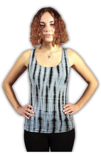 Load image into Gallery viewer, Black/ Grey Net Tie Dye Viscose/ Lycra Top