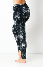 Load image into Gallery viewer, Full Black Smoke Tie Dye Leggings- yoga pants
