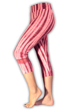 Load image into Gallery viewer, Raspberry Net Tie Dye Capri Leggings