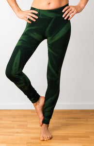 Green Star Leggings- yoga pants