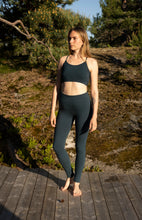 Load image into Gallery viewer, DarkTeal High Waisted Bamboo Lycra Leggings